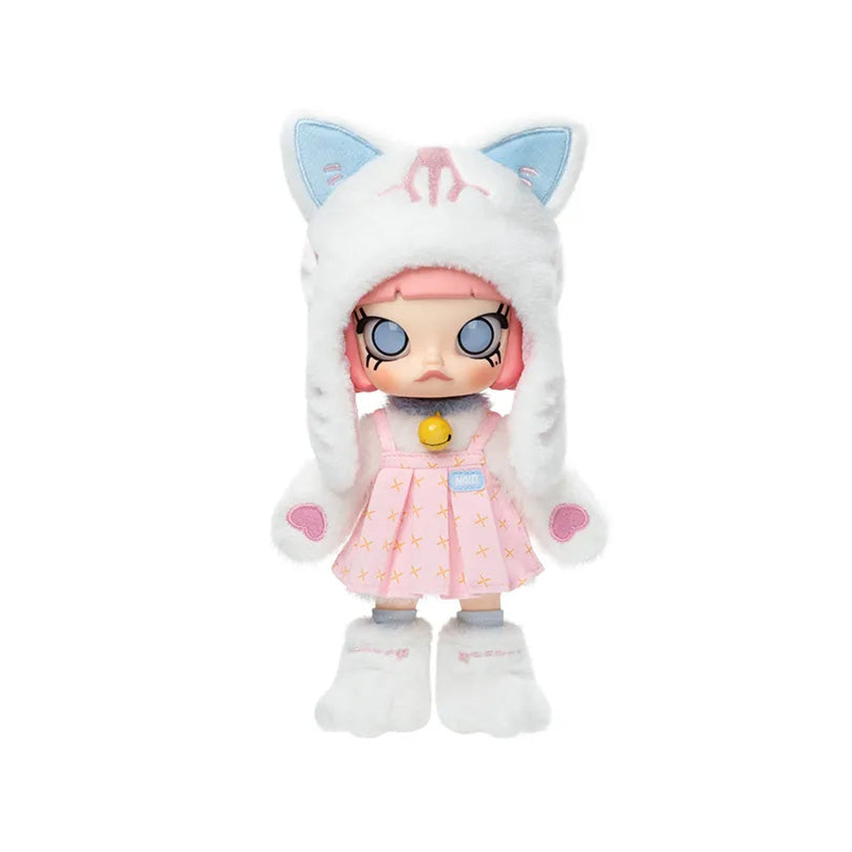 MOLLY Peekaboo White Cat confirmed action figure, exact front product image
