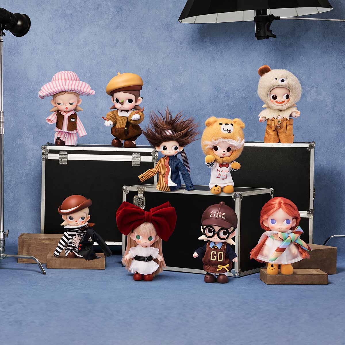 Zsiga Life is a Show series design examples in a studio scene; display props are not included