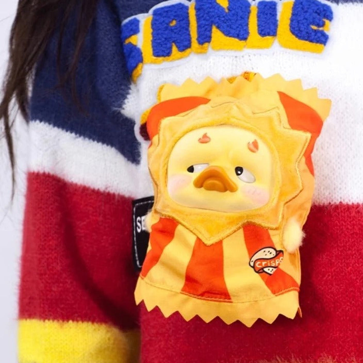 POCKET UPSETDUCK V4 Crazy Circus Duck Series Plush Dolls, Blind Box - Snack costume worn design example; random design not guaranteed