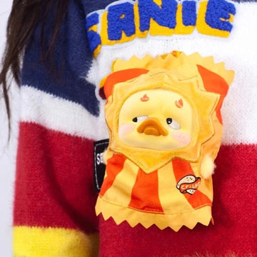 POCKET UPSETDUCK V4 Crazy Circus Duck Series Plush Dolls, Blind Box - Snack costume worn design example; random design not guaranteed