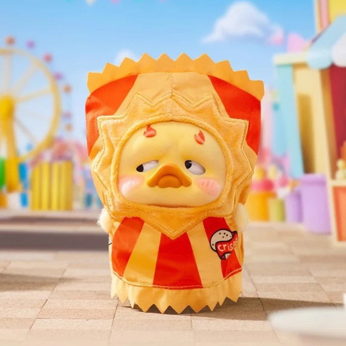 POCKET UPSETDUCK V4 Crazy Circus Duck Series Plush Dolls, Blind Box - Snack costume complete design example; random design not guaranteed