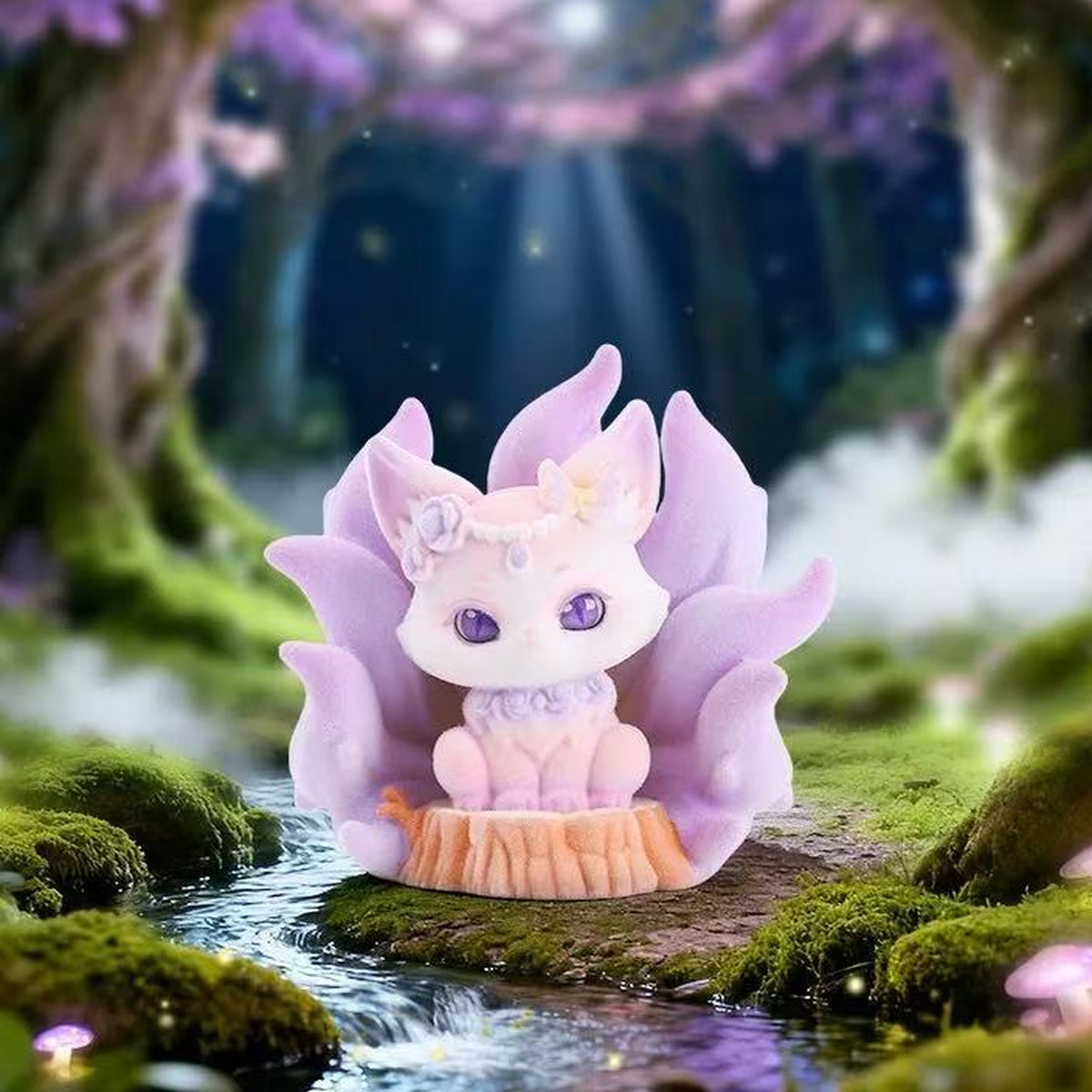 Poetry Painting Nine Tailed Fox figure — series design reference view 1; pictured designs are not selected by quantity option