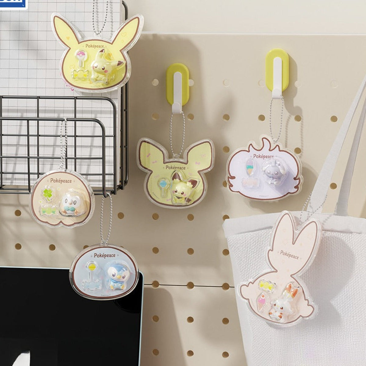 Poképeace Cozy Dream Series Pendant Blind Box - Series pendant examples displayed on bags; props and pictured designs are not guaranteed contents