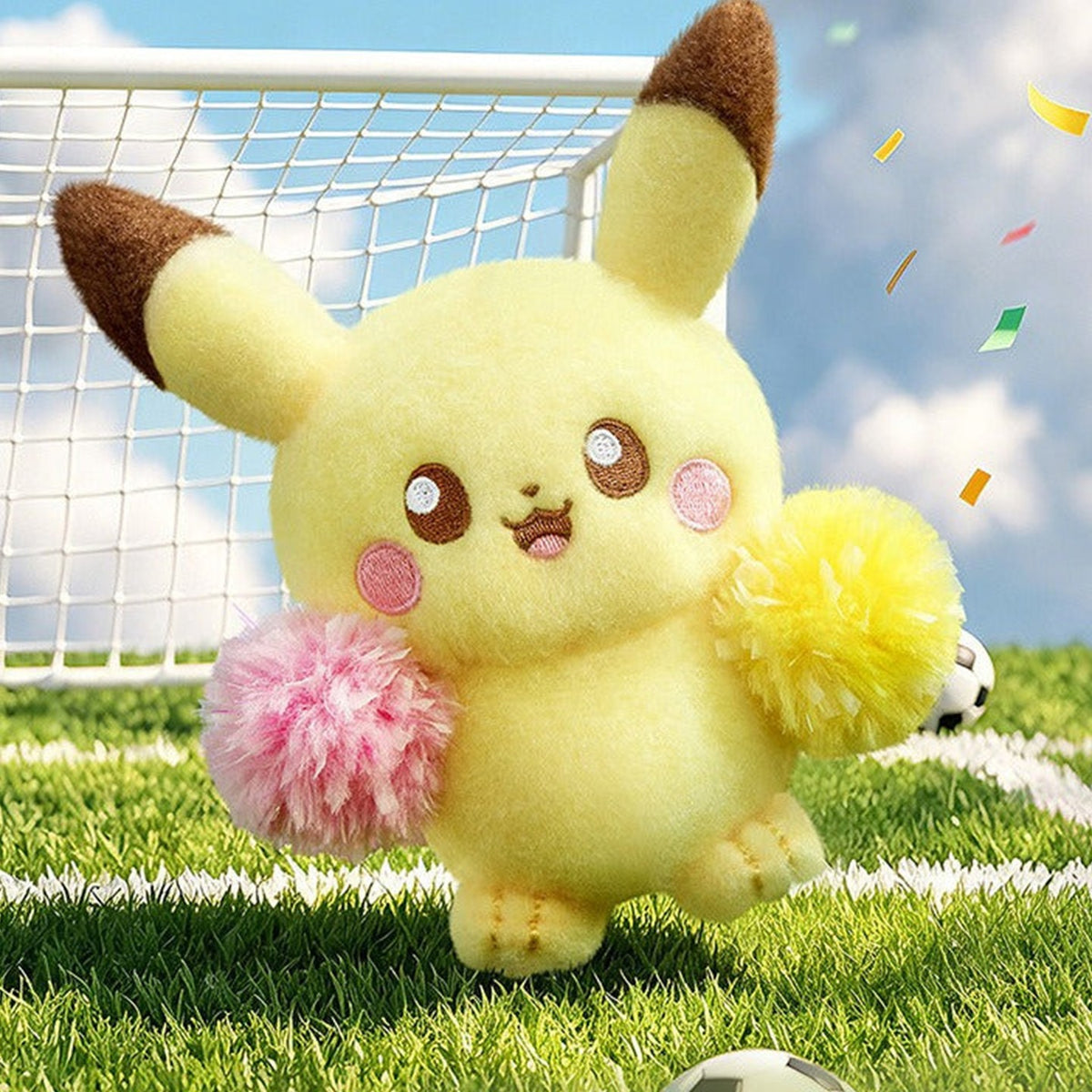 Poképeace The Cheerful Cheer leading Squad Series Plush Blind Box - Yellow design example; random design not guaranteed