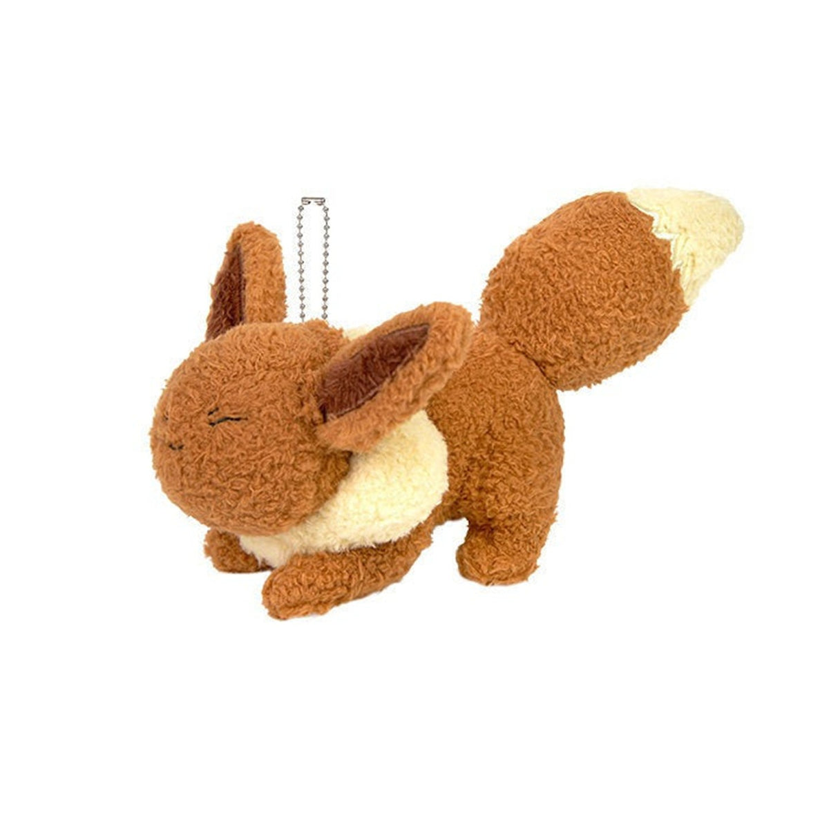Pokemon Center Dream Stretching Series Plush Keychain - Confirmed Character - Eevee pendant detail; illustrative series image, contents depend on selected purchase option