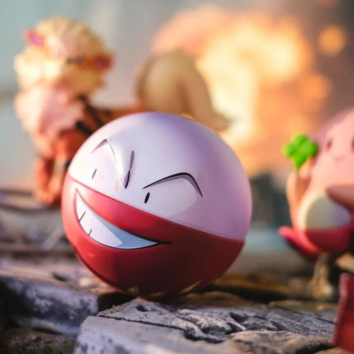 Pokemon Dream Drawing 151 Figure And Pack Combo Blind Box - Electrode figure example in a staged setting; random design not guaranteed