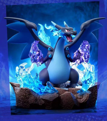 Pokemon Full Power Battle - Mega Charizard X with blue flame battle base