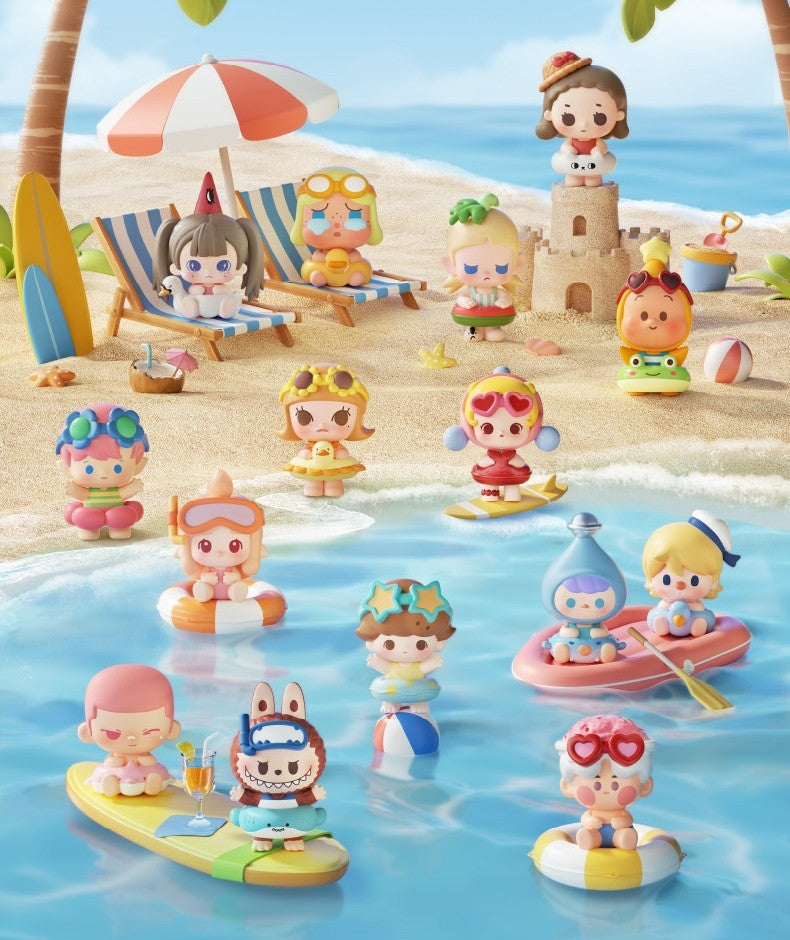 POP BEAN Island Vacation complete series scene; designs and props for reference