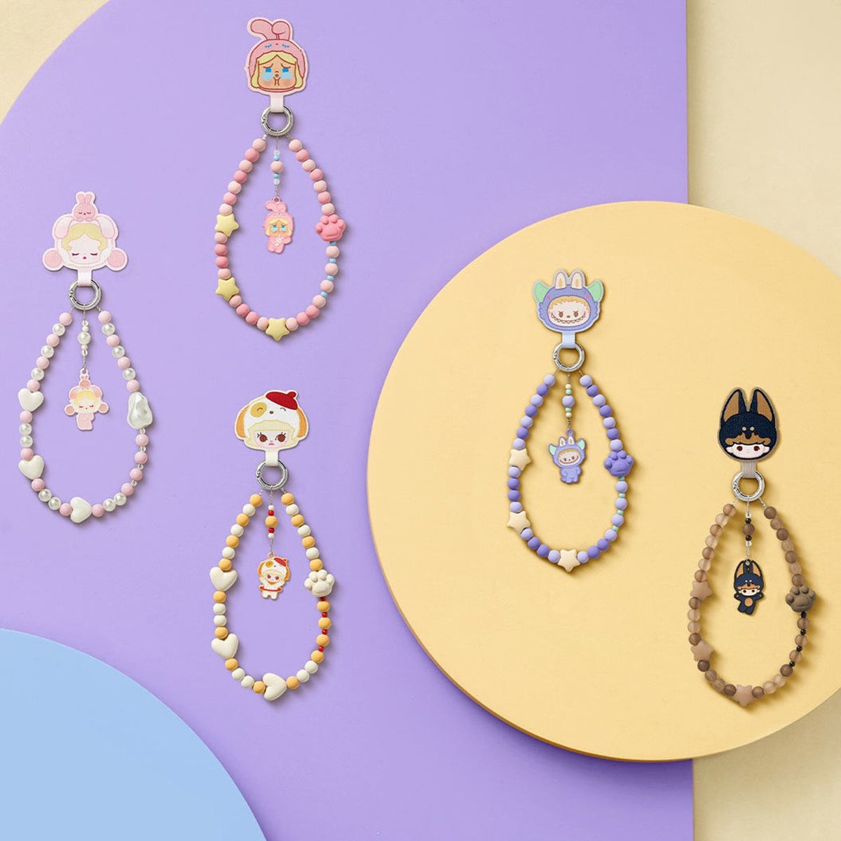 POP BEAN Pajama Party mobile phone chain, Blind Box - Pajama Party phone chain design examples; illustrative series image, contents depend on selected purchase option