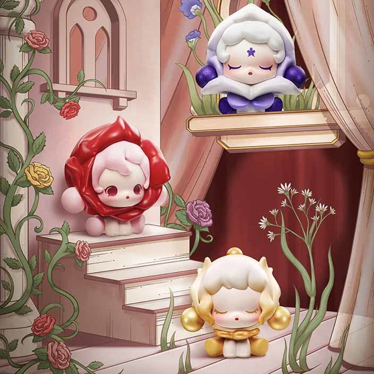 POP BEAN SKULLPANDA Petals in Four Acts Series Mini Beans Blind Box — G1 | KikiBuddies