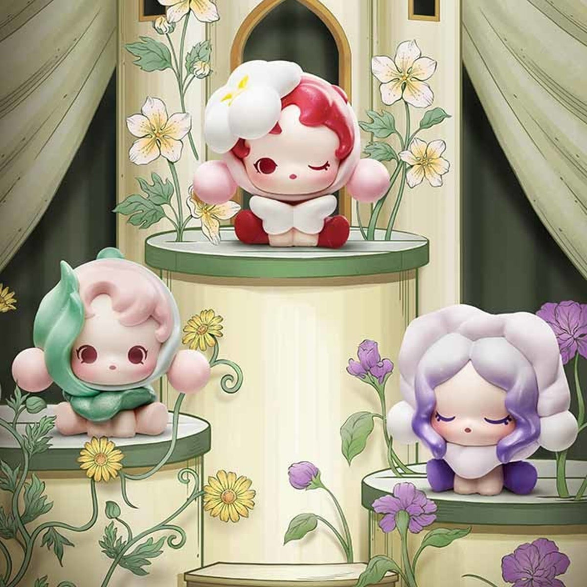 POP BEAN SKULLPANDA Petals in Four Acts Series Mini Beans Blind Box — G3 | KikiBuddies