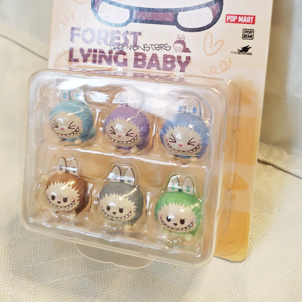 THE MONSTERS Pop Bean Labubu — Forest Lying Baby Set - main product card | KikiBuddies