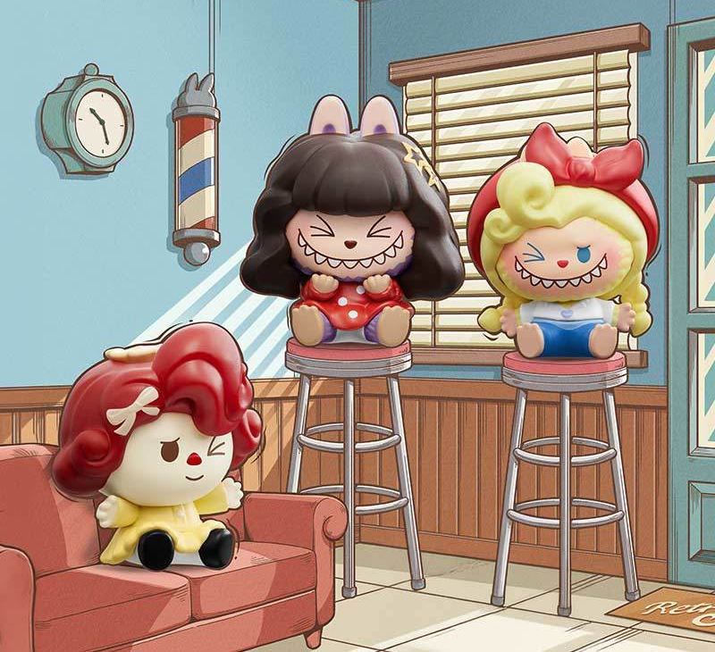 POP BEAN THE MONSTERS Hair Salon Series character display scene