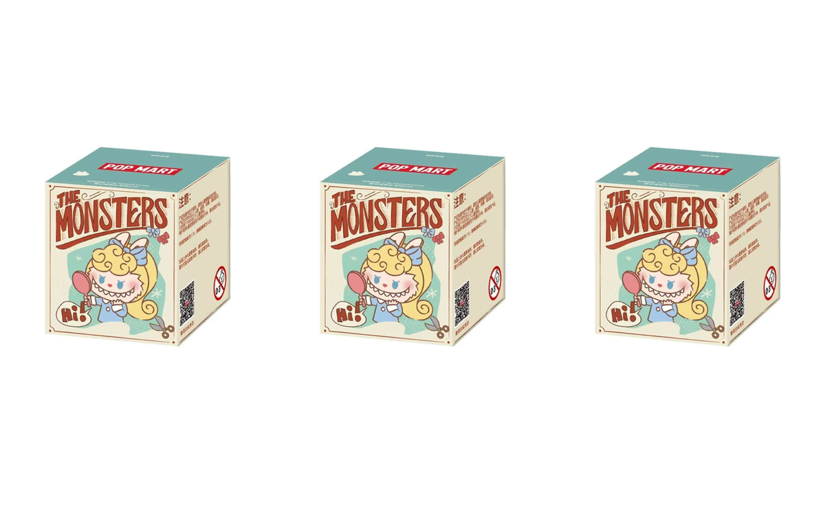 POP BEAN THE MONSTERS Hair Salon Three sealed blind boxes quantity illustration