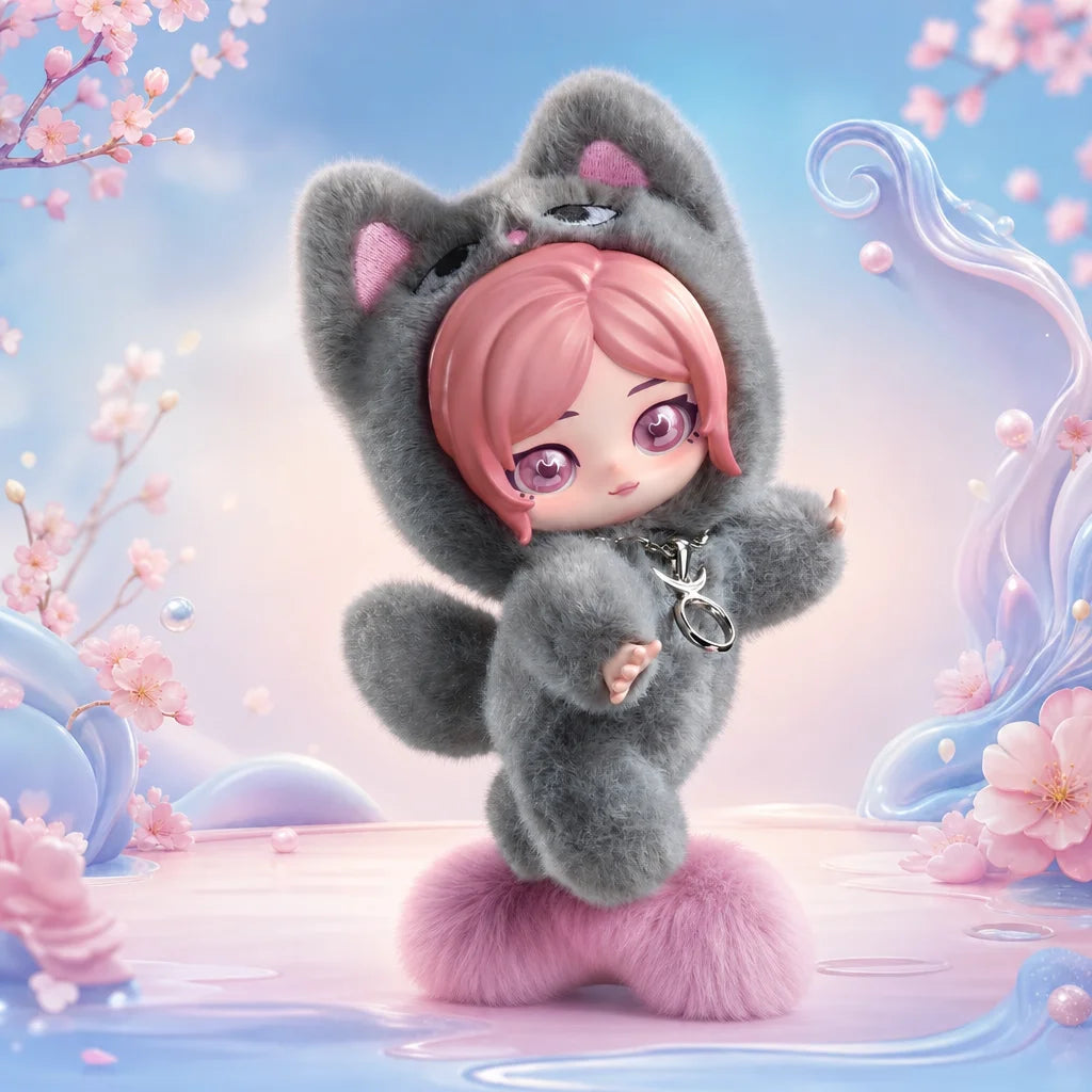 aespa Fluffy Club Series Vinyl Plush Doll Pendant - Fluffy GELBULNYANGI