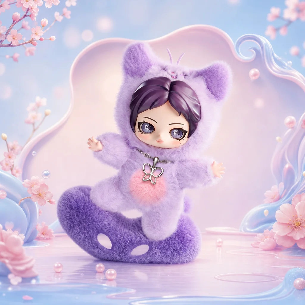 aespa Fluffy Club Series Vinyl Plush Doll Pendant - Fluffy RWE