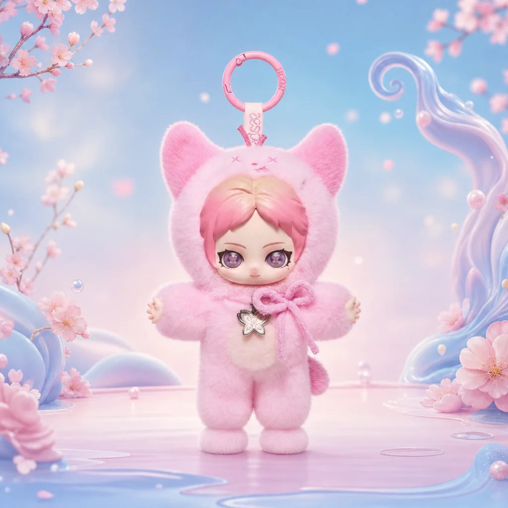 aespa Fluffy Club Series Vinyl Plush Doll Pendant - SECRET (JELLY RWE)