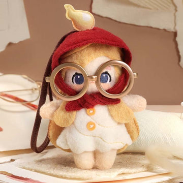 POP MART CHAKA Stitch by Stitch Series Granny's Glasses Plush Peandant — G1 | KikiBuddies