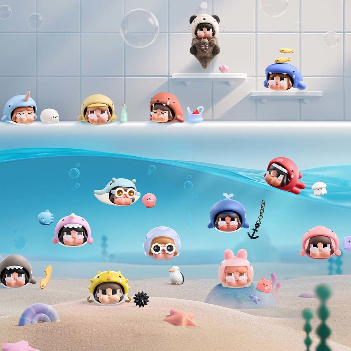 POP MART CRYBABY Cry Me an Ocean Series Figures Blind Box — G1 | KikiBuddies