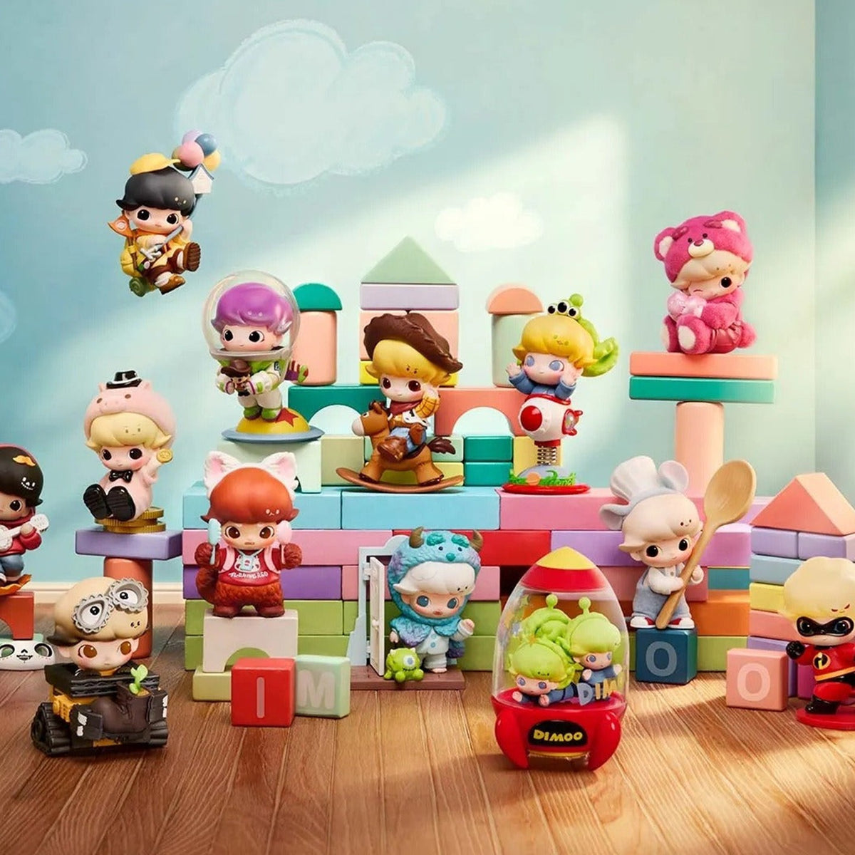 POP MART DIMOO WORLD × PIXAR Series Figure Blind Box — G4 | KikiBuddies