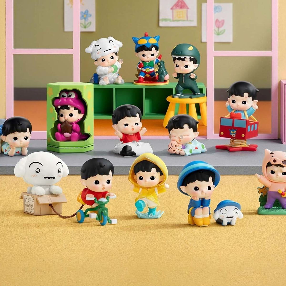 POP MART HACIPUPU x CRAYON SHINCHAN One Day in Kasukabe Series Figures Blind Box — G2 | KikiBuddies
