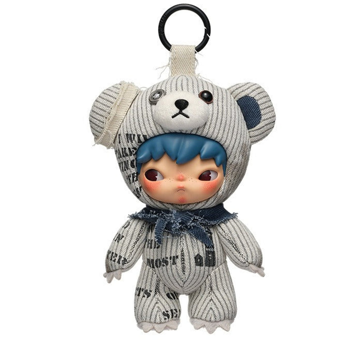 POP MART Hirono Freedom Island Series Plush Doll Hanging Card, UK Exclusive — G2 | KikiBuddies