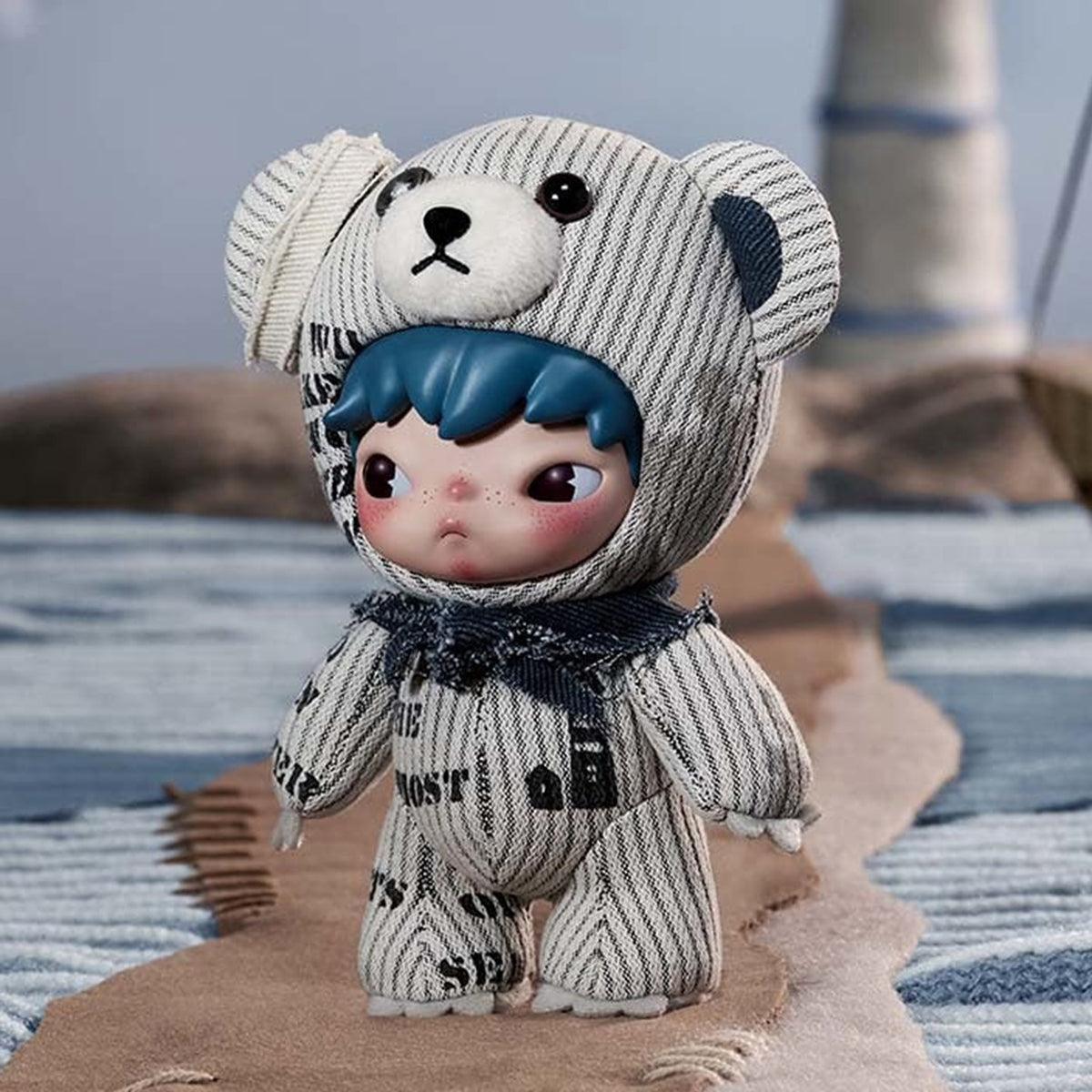POP MART Hirono Freedom Island Series Plush Doll Hanging Card, UK Exclusive — G3 | KikiBuddies