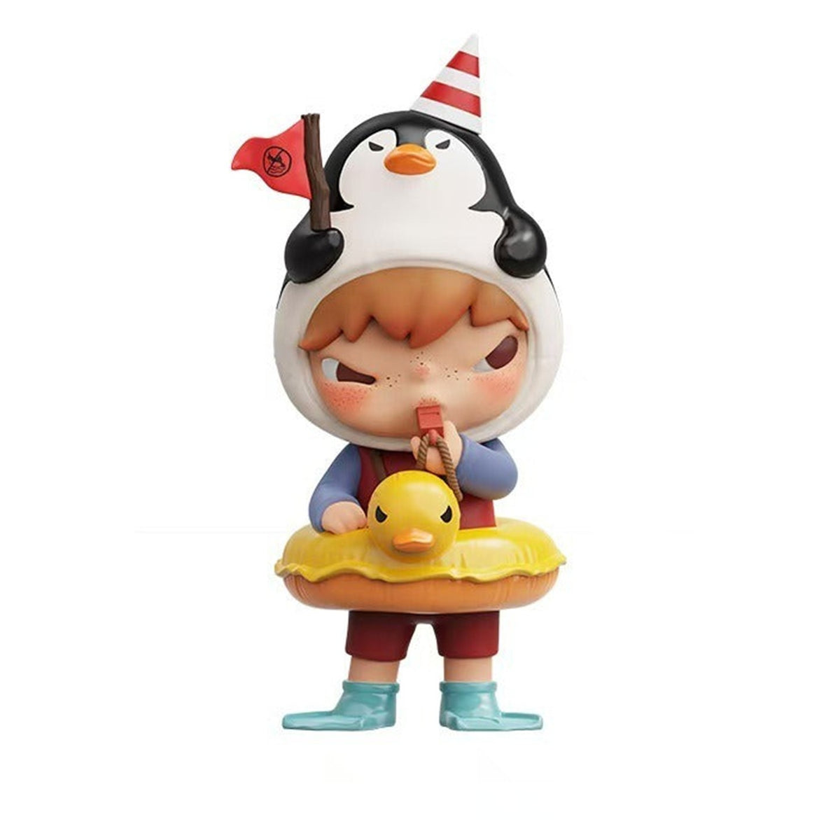 POP MART Hirono Penguin Lifeguard Figurine Hanging Card — G2 | KikiBuddies