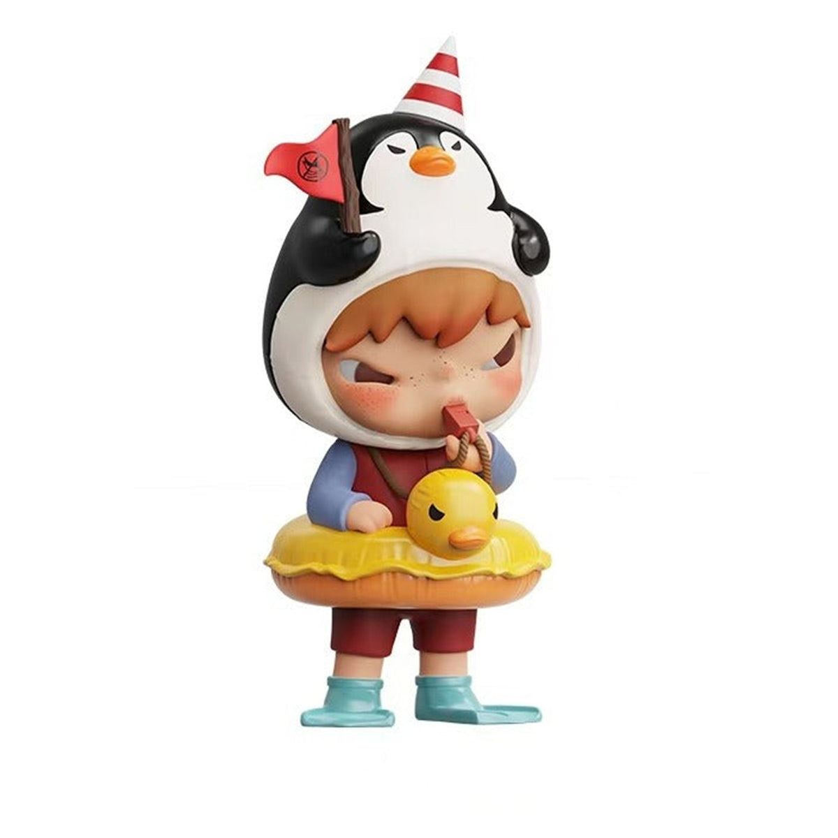 POP MART Hirono Penguin Lifeguard Figurine Hanging Card — G3 | KikiBuddies