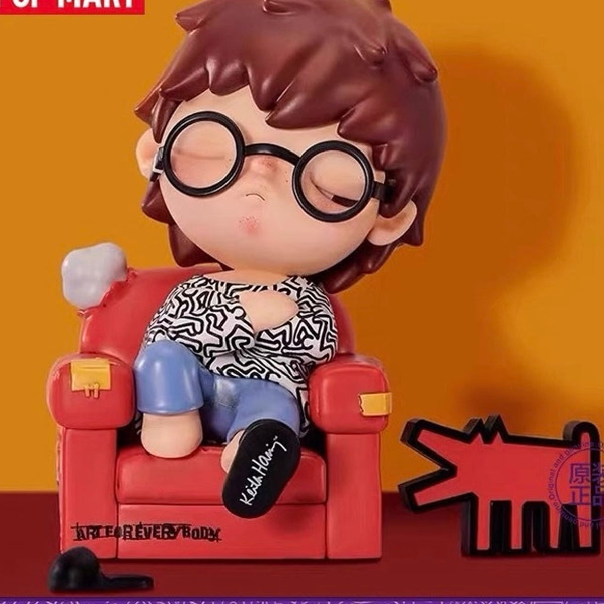 POP MART Hirono x Keith Haring Art Figure Hanging Card — G3 | KikiBuddies