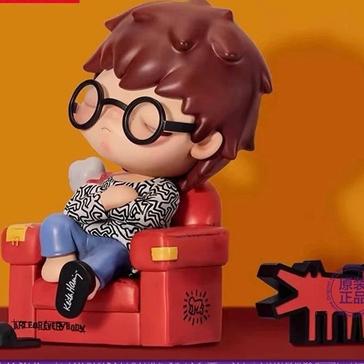POP MART Hirono x Keith Haring Art Figure Hanging Card — G4 | KikiBuddies