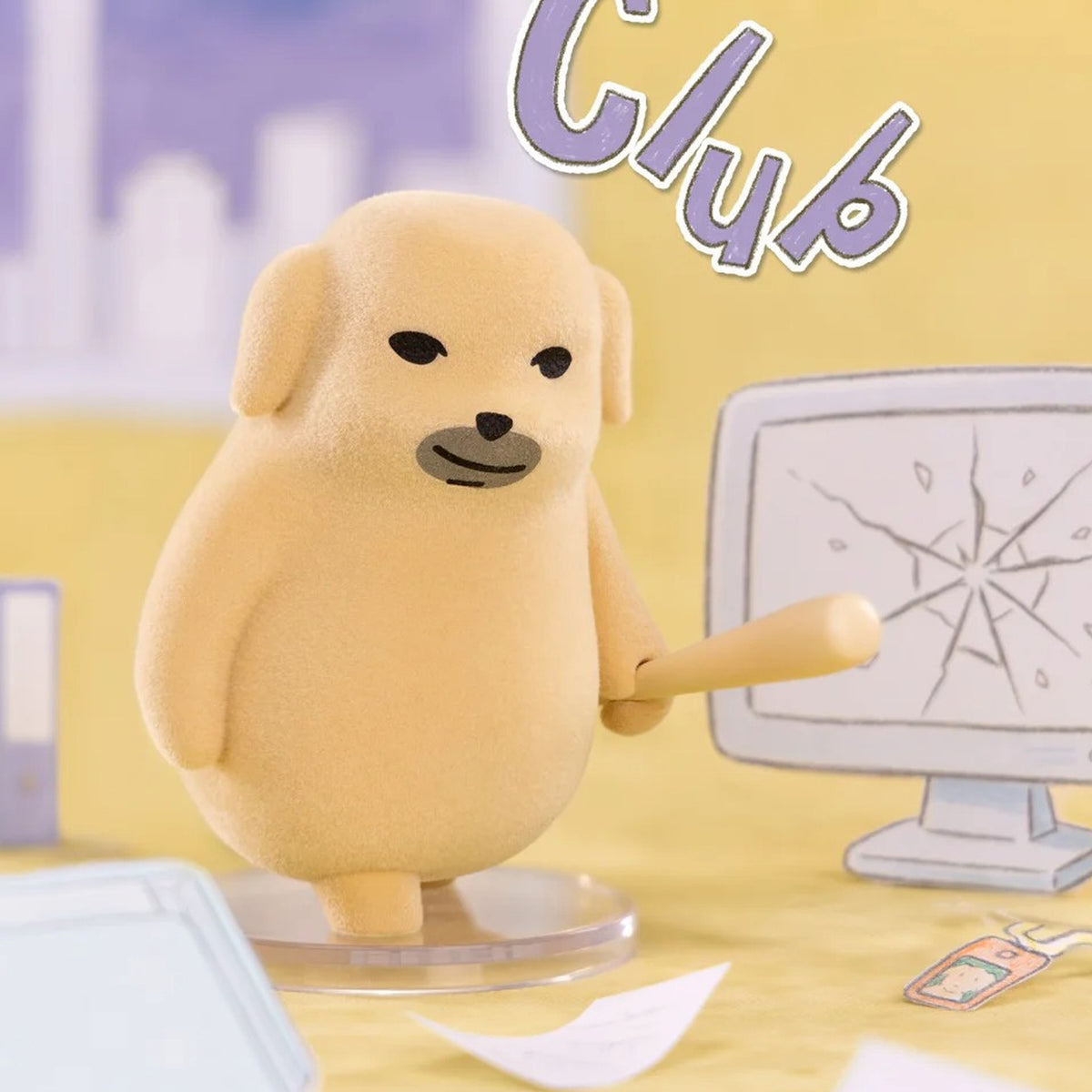 NUDAENG The Meh Club design holding a yellow pointer beside a drawing board