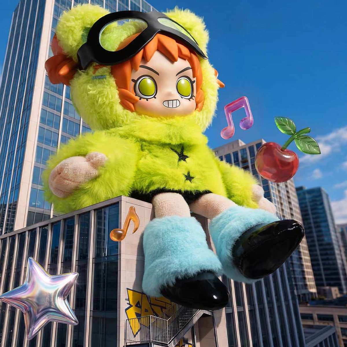 POP MART Peach Riot Fruit Punch Series Plush Doll Pendant — G5 | KikiBuddies
