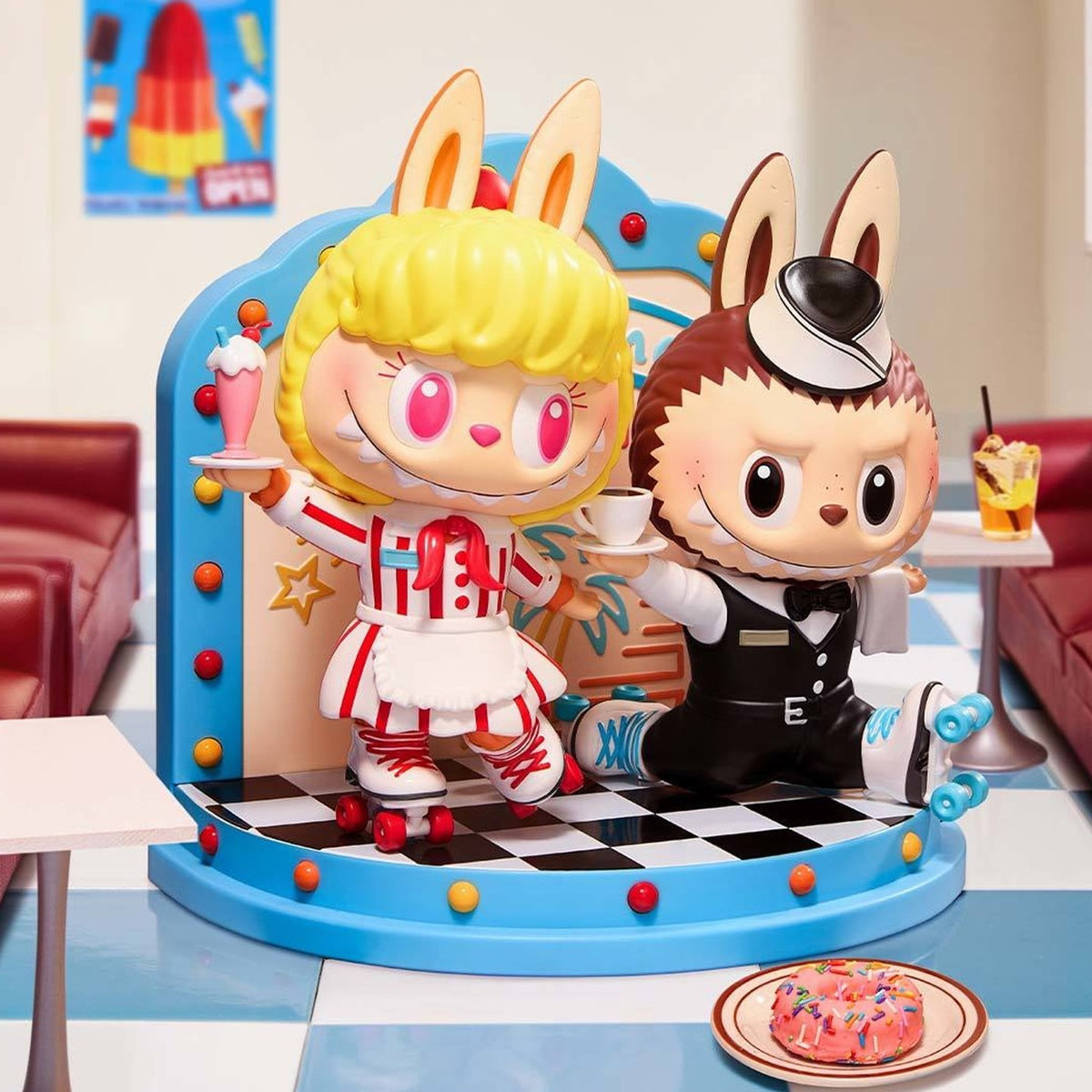 POP MART THE MONSTERS Cafeteria Figurine Hanging Card — G2 | KikiBuddies