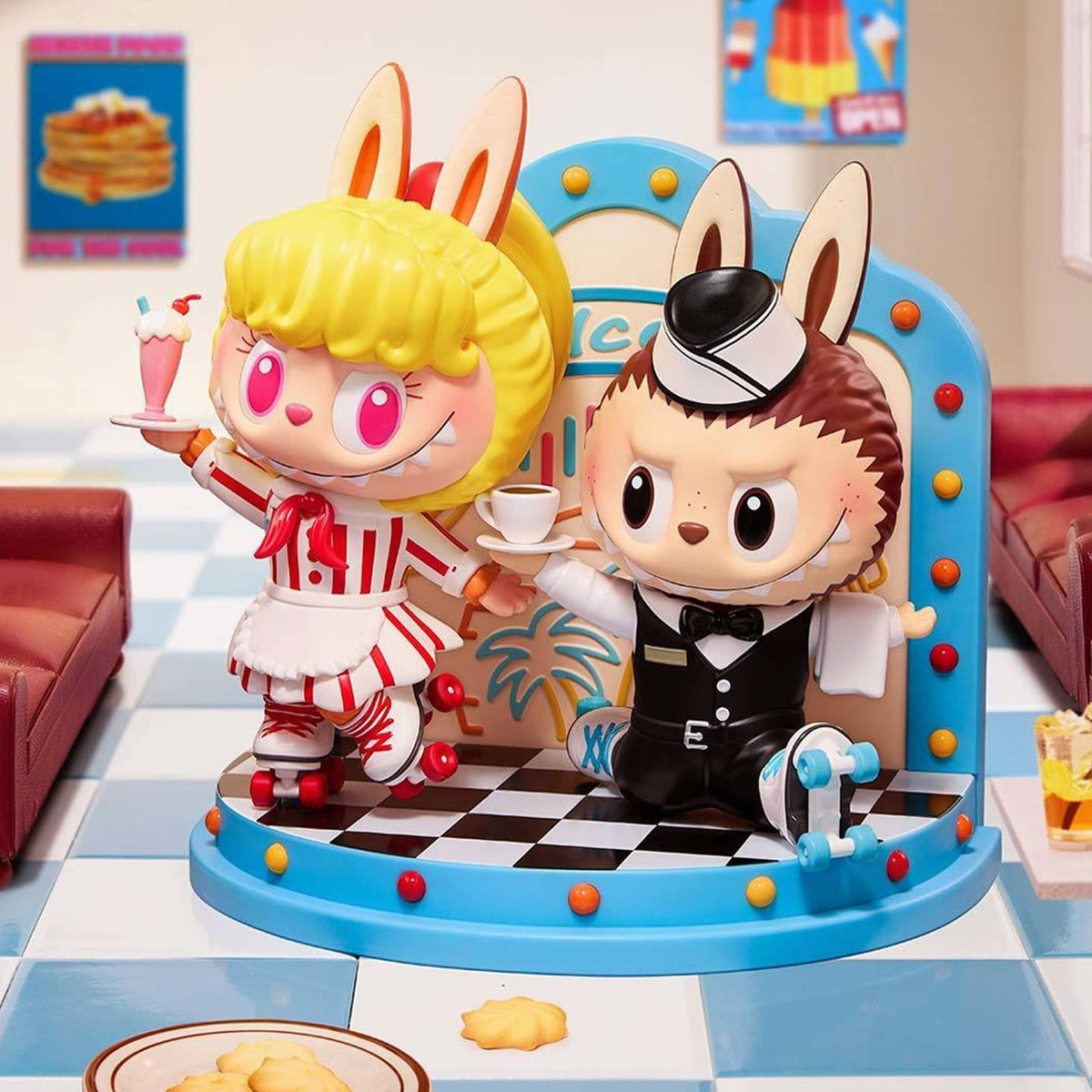 POP MART THE MONSTERS Cafeteria Figurine Hanging Card — G3 | KikiBuddies