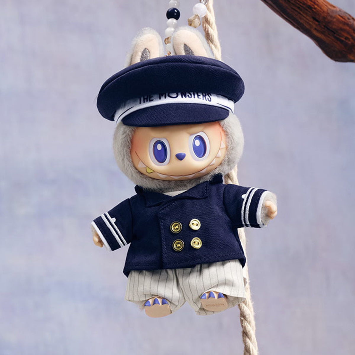 POP MART The Monsters De Vliegende LABUBU Series Captain Vinyl Plush Hanging Card, POP LAND Exclusive — G3 | KikiBuddies