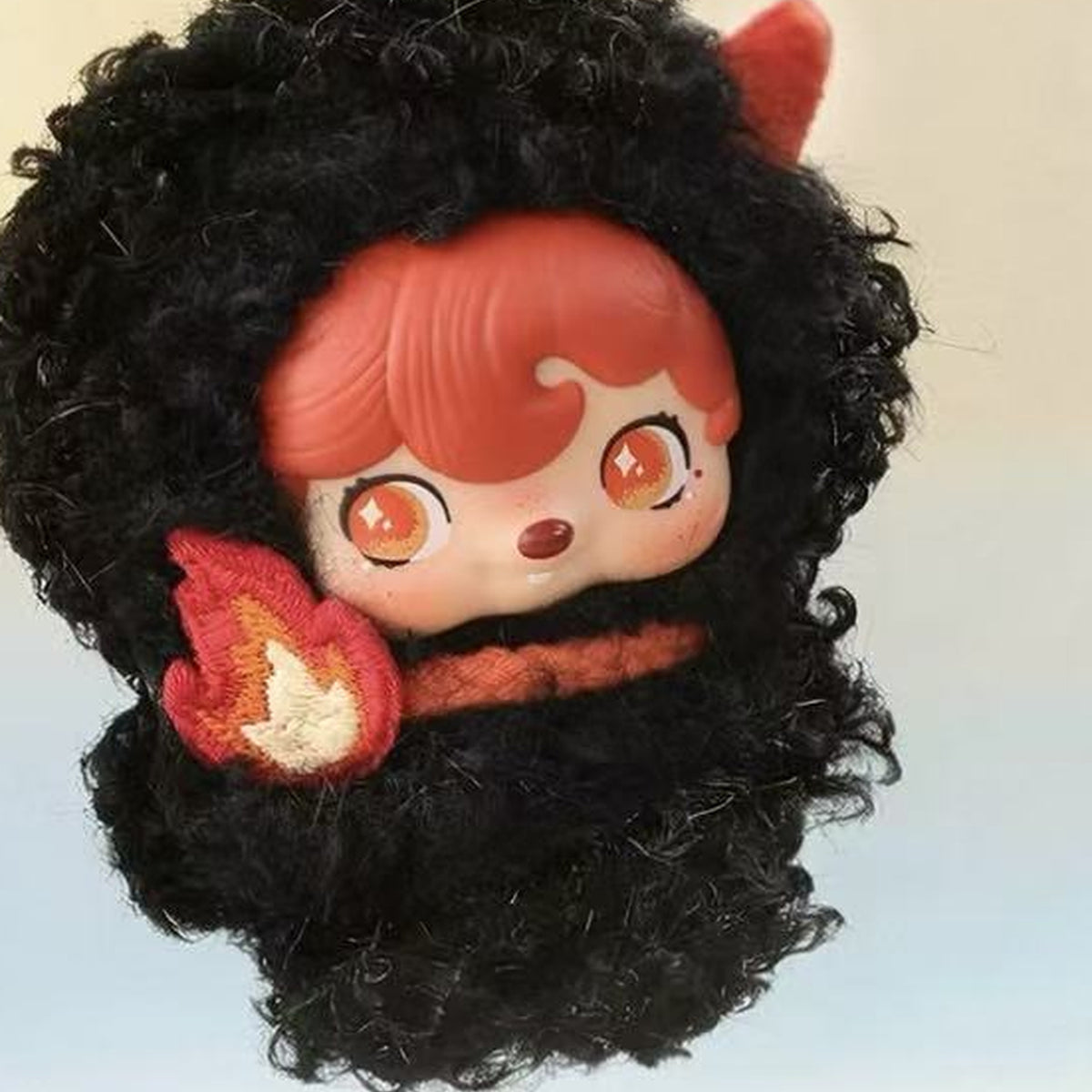 POUKAPOUKA Spirit of the Universe Series Plush Pendant Blind Box - Black plush pendant detail with upper head cropped; random design not guaranteed