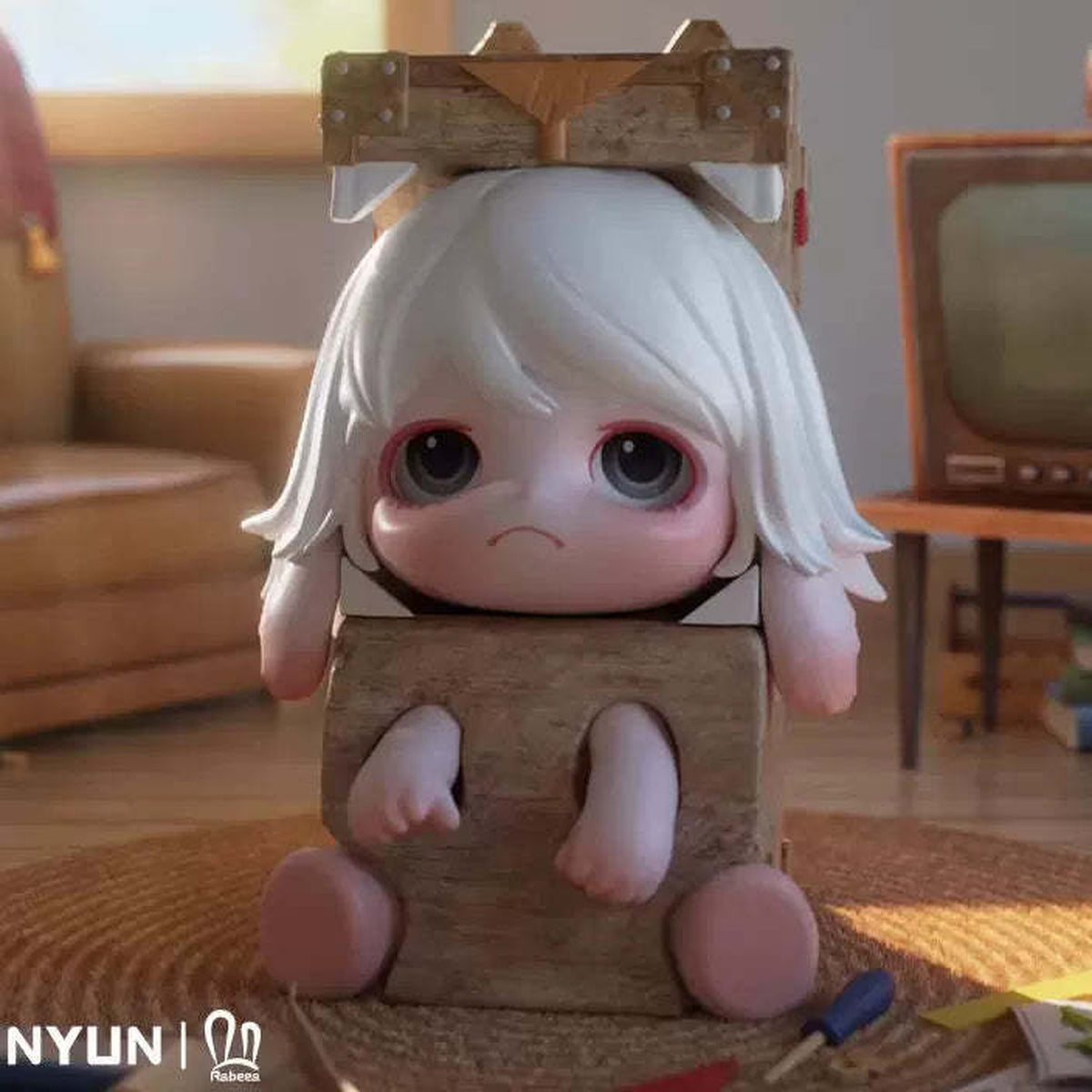 Rabeea I'm Not a Weird Kid Series Figures, Blind Box - Cardboard box complete figure example; random design not guaranteed