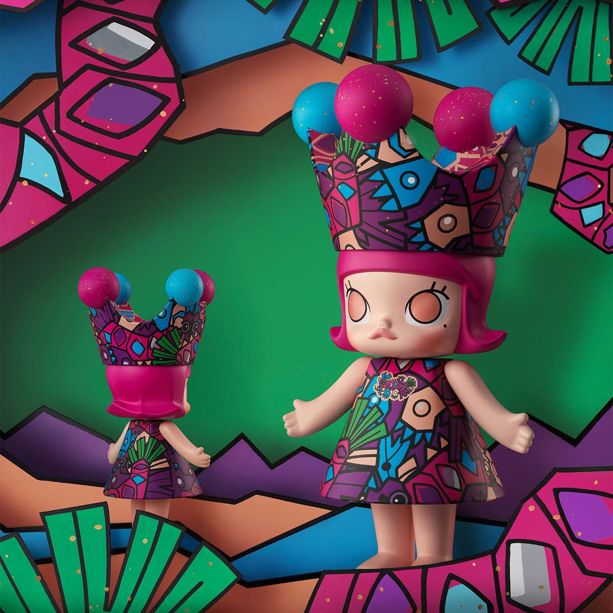 HAN MEILIN Royal MOLLY 400% paired front and back display views of the same design; purchase is one figure