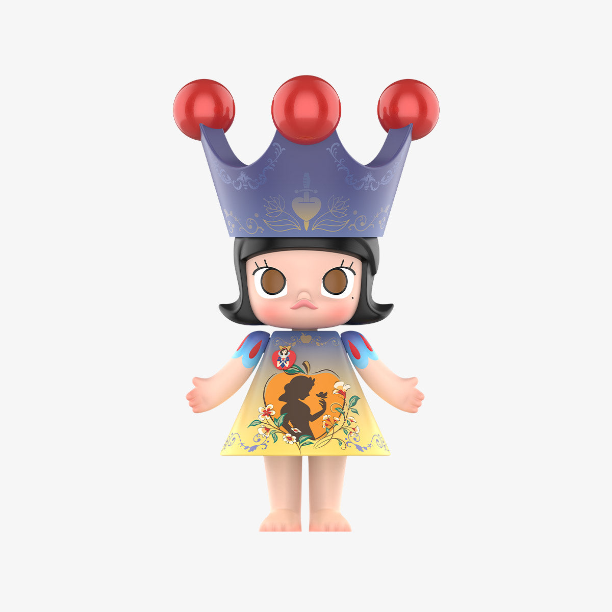 MEGA ROYAL MOLLY 400% Snow White fixed 400% figure front view with crown and Snow White dress