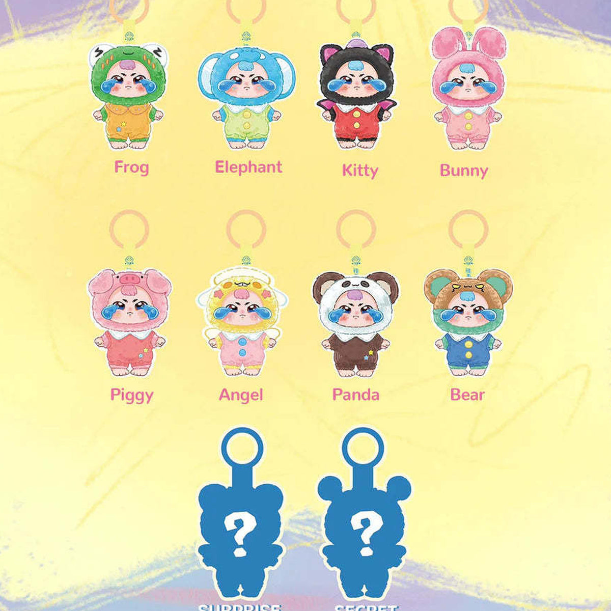 Sad Baby Monster Pajama Party Series Plush Dolls, Blind Box — G3 | KikiBuddies