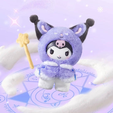 SANRI0 Characters Little Cape Series Plush Blind Box - Purple costume complete design example; random design not guaranteed