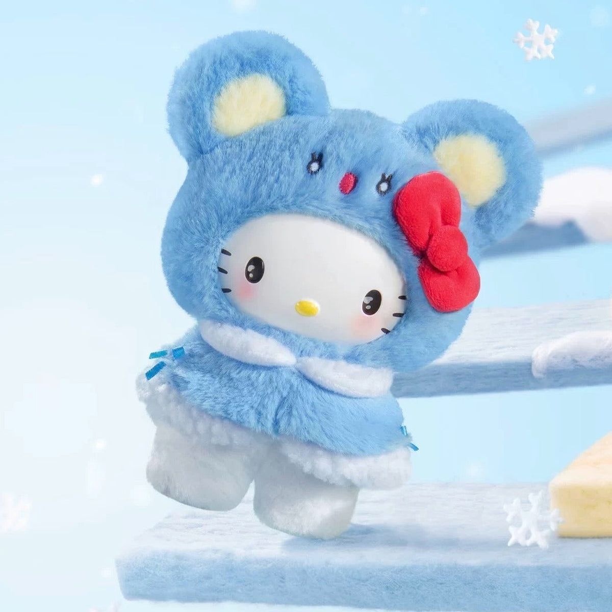 SANRI0 Characters Little Cape Series Plush Blind Box - Blue costume complete design example; random design not guaranteed