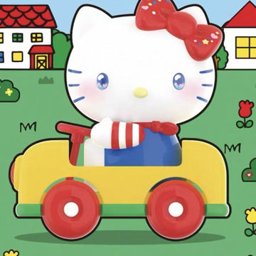 SANRI0 HK Classic Revival Series Figure Blind Box - Hello Kitty car figure detail with upper bow cropped; random design not guaranteed