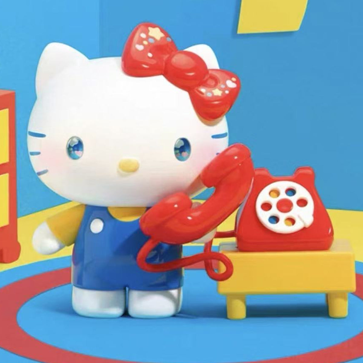 SANRI0 HK Classic Revival Series Figure Blind Box - Complete Hello Kitty telephone figure example; random design not guaranteed
