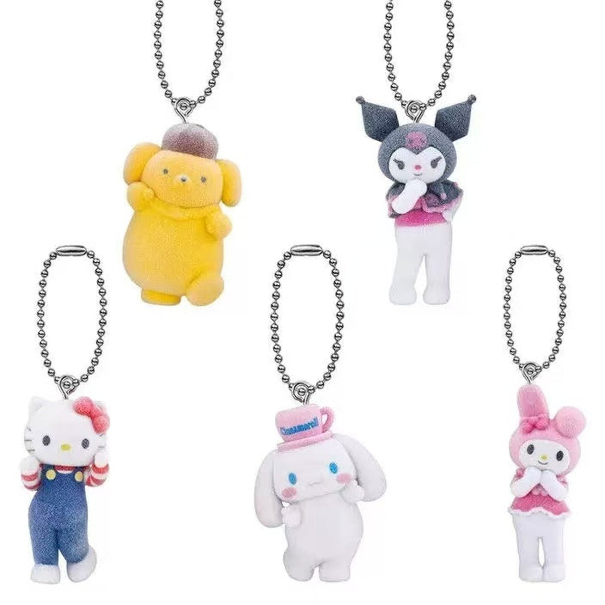 SANRI0 Liveshow Series Figure Blind Box - Complete five-character figure charm comparison; selected named design only; selected purchase option defines the supplied item