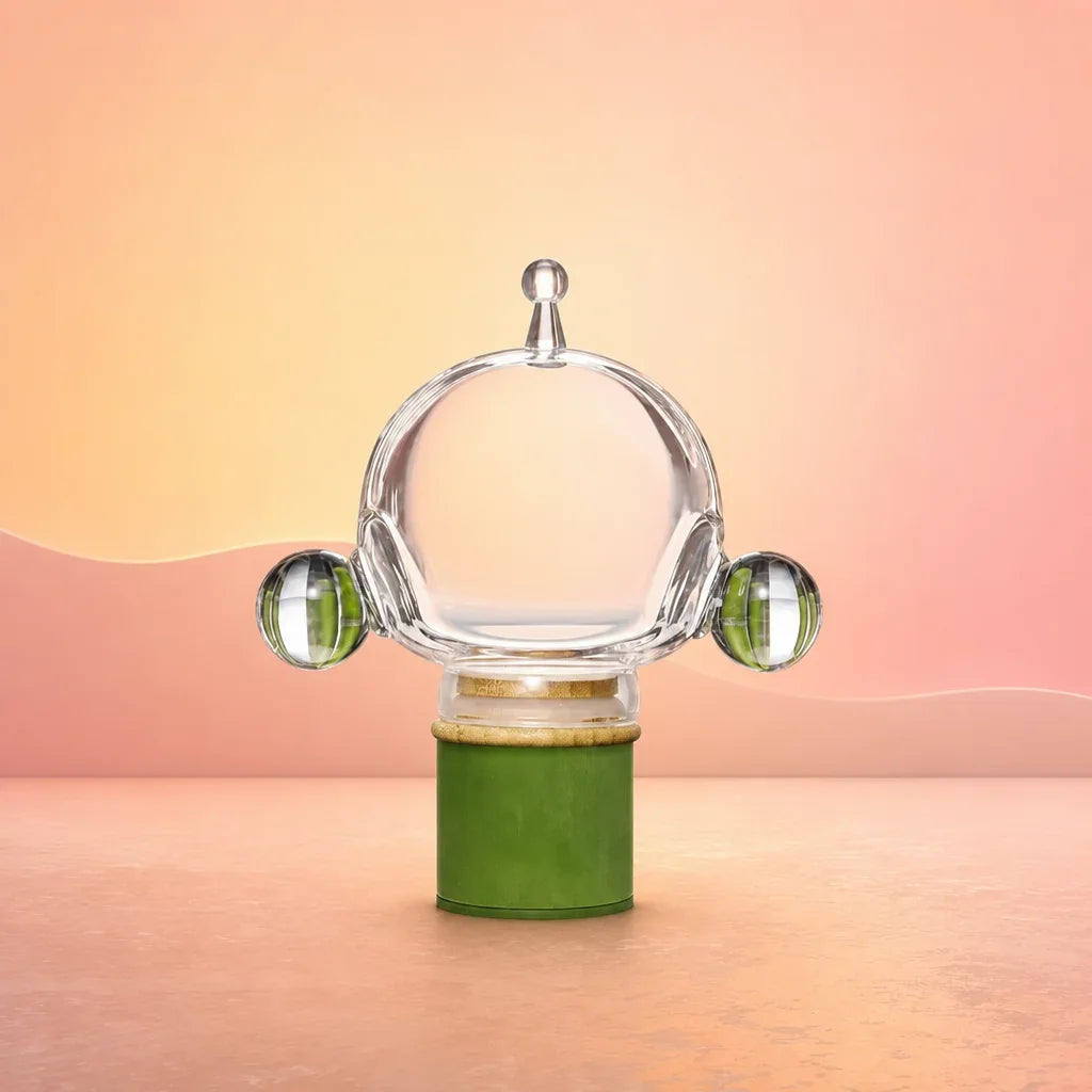 Skull Panda Glass POP BEAN Jar, Chengdu Exclusive Figure - Main Image - skull panda glass pop bean jar chengdu exclusive 01 main
