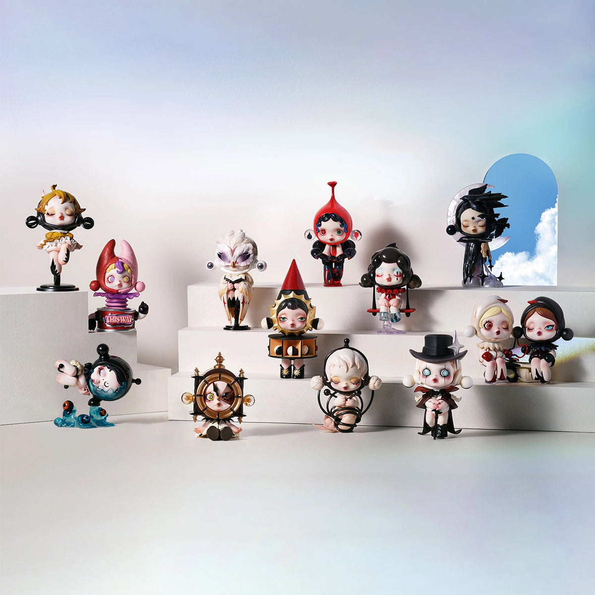 SKULLPANDA Image Of Reality series lineup reference; one random figure, not the displayed group