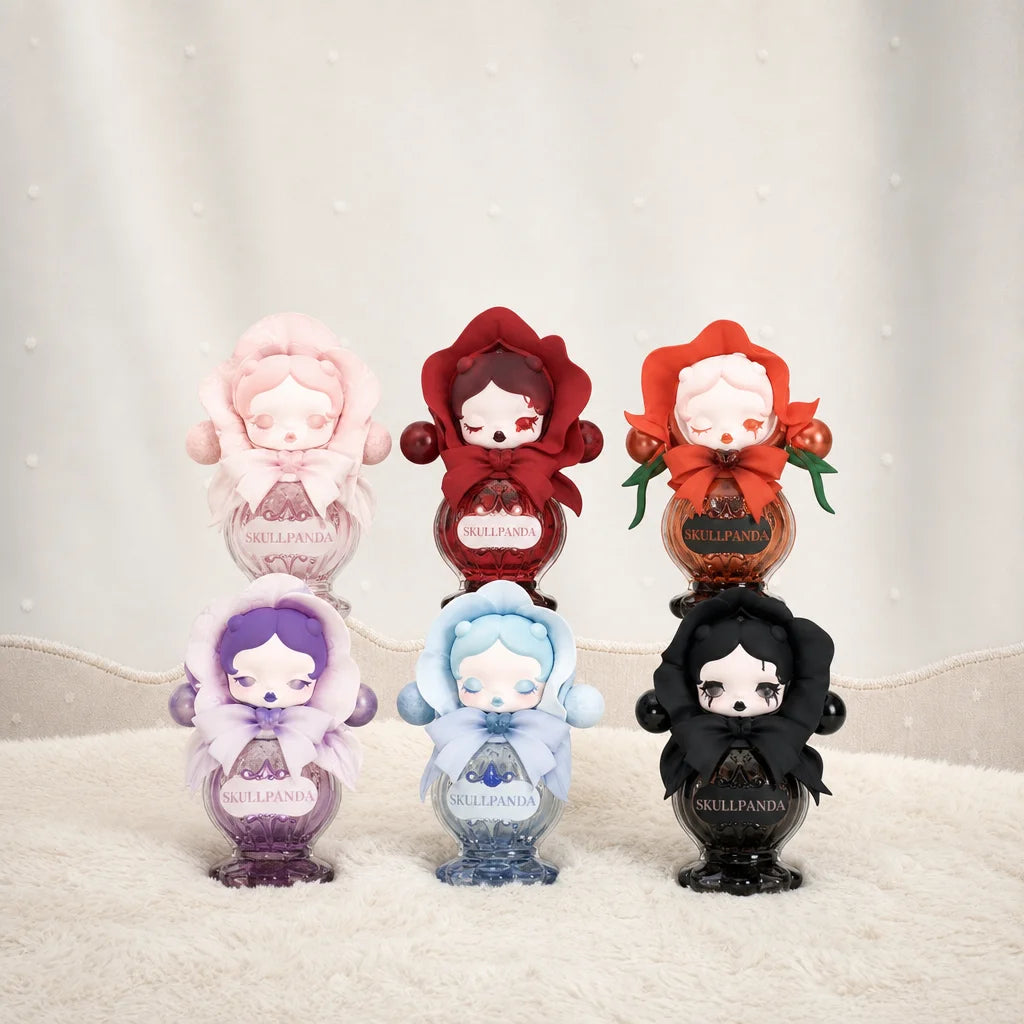 SKULLPANDA Petals in Four Acts Series Fragrance Spray Figure - Sealed Full Set (Secret Chance) full set image | KikiBuddies