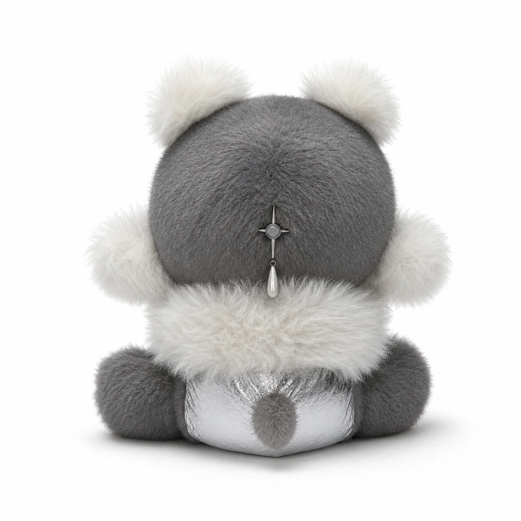 SKULLPANDA Punk Panda Plush Doll rear structure proof